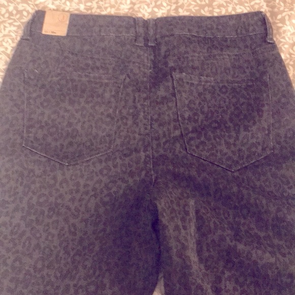 Jolt Black Leopard Print Jeans 11/30w NWOT - Picture 4 of 10